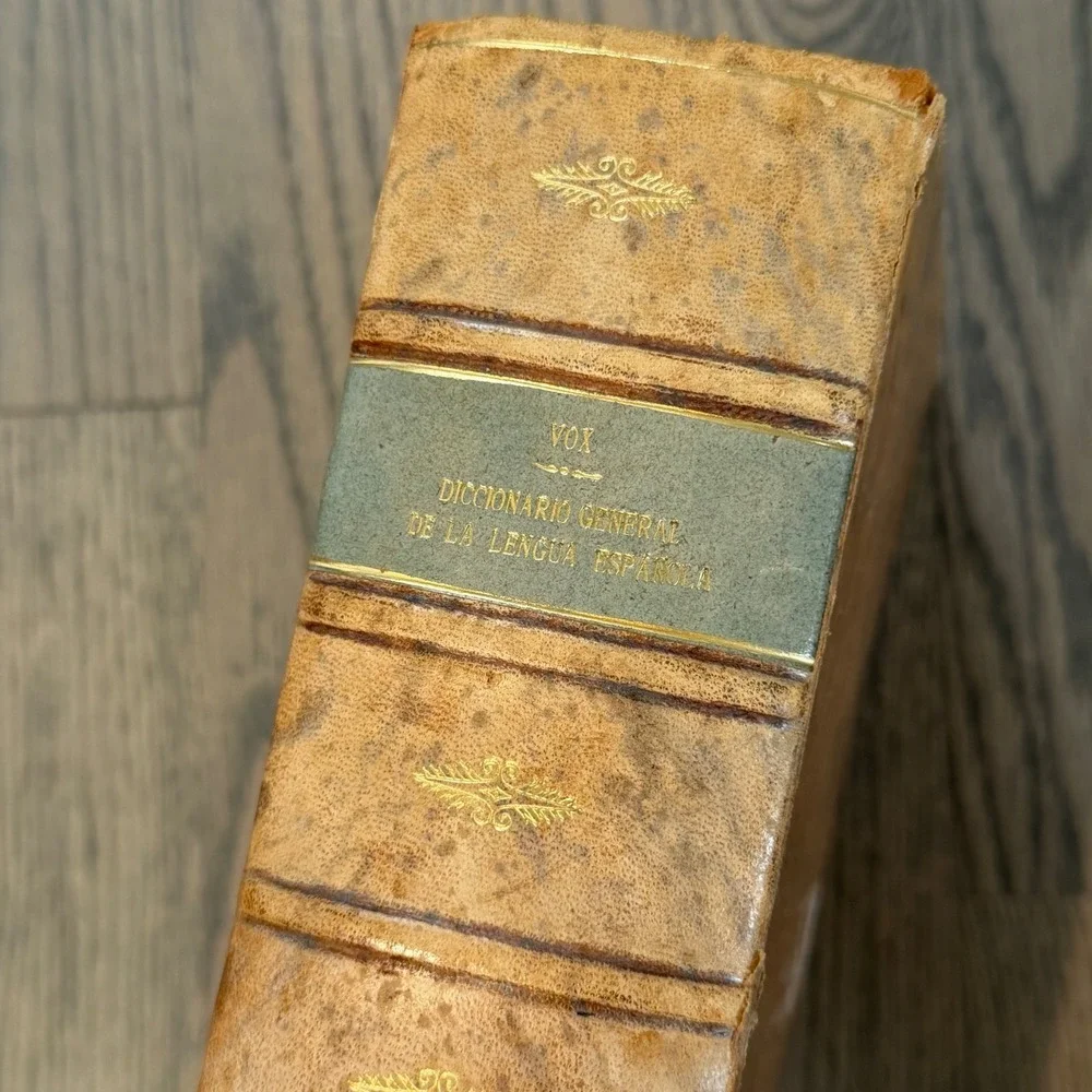 Vox Diccionario‎ General de la Lengua Española 1961 Leather Bound Spanish Book